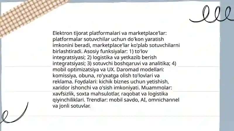 Elektron biznes va Mobil-tijorat 4