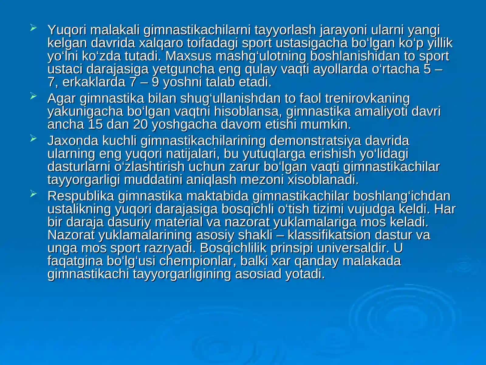 Badiiy gimnastika mashg‘ulotlarning metodik xususiyatlari 4