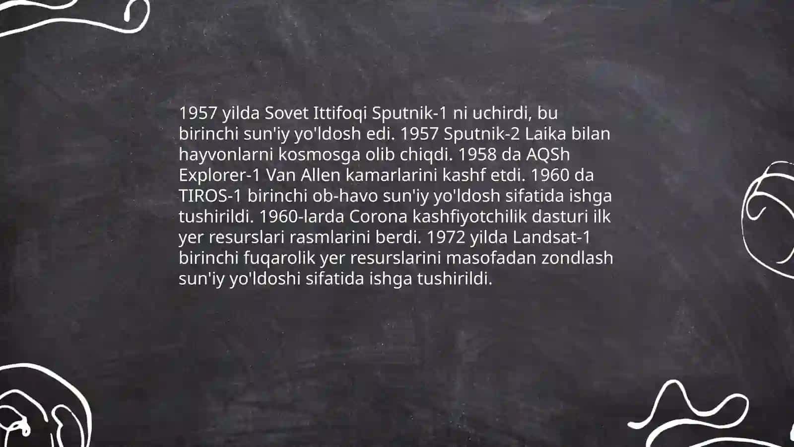 Yerni masofadan zondlash tarixi 4