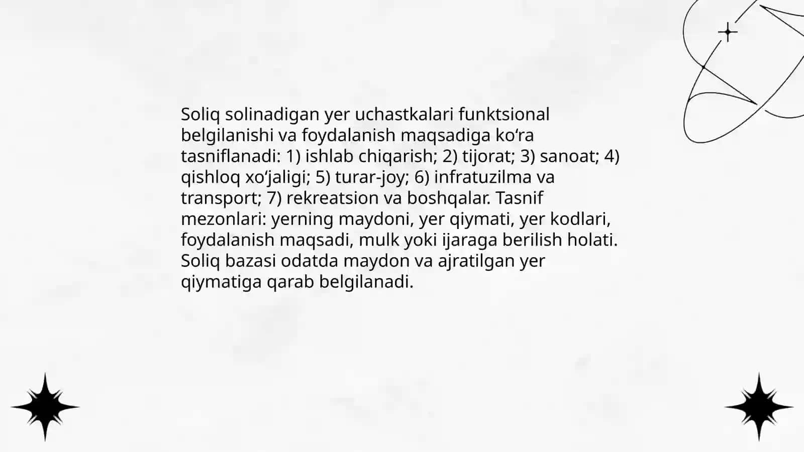 Yuriduk shaxslardan olinadigan yer soligʻi 4
