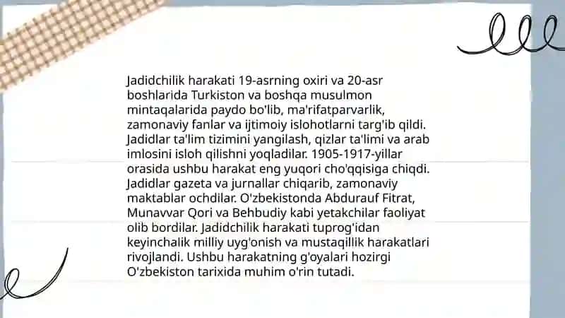 Jadidchilik harakati nomoyondalari 4