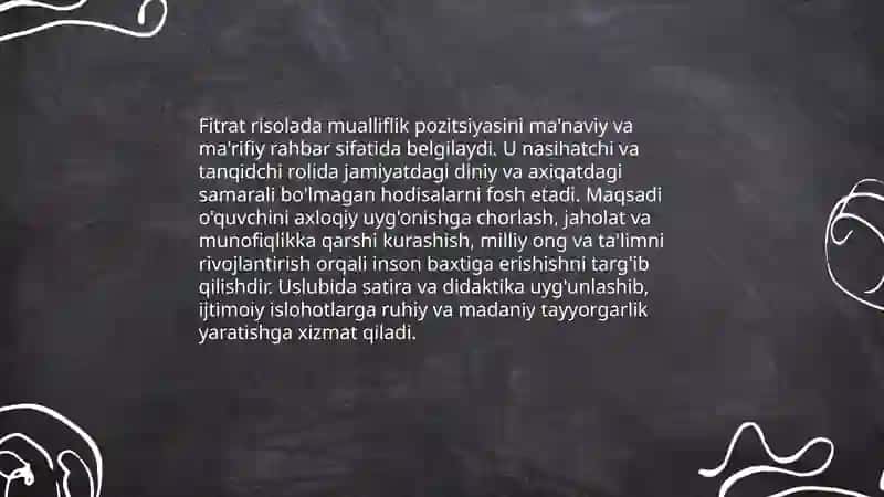 Alisher Fitratning Baxtsiz odamlarning ikki toifasi 4