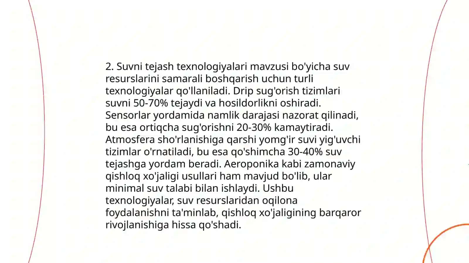 Quruqlik suvlari mudofaasi, suv iste'molchilari va samarali foydalanish mexanizmlari 4
