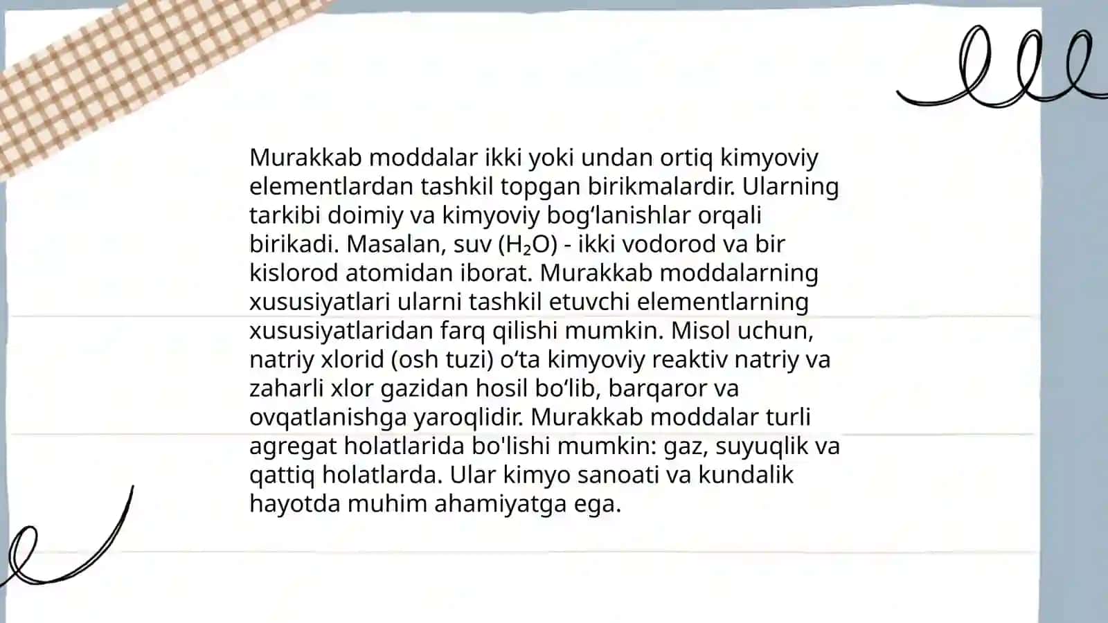 Oddiy va Murakkab moddalar 4