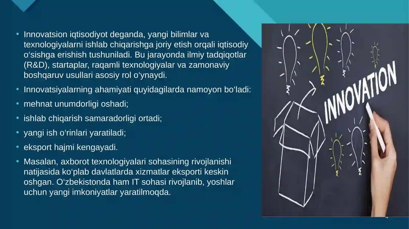 Innovatsion iqtisodiyotni rivojlantirishda davlat-xususiy sherikchilik 4