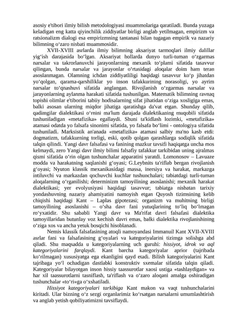 Falsafa qonun va kategoriyalarining ijtimoiy jarayonlar dialektikasidagi ro’li 4