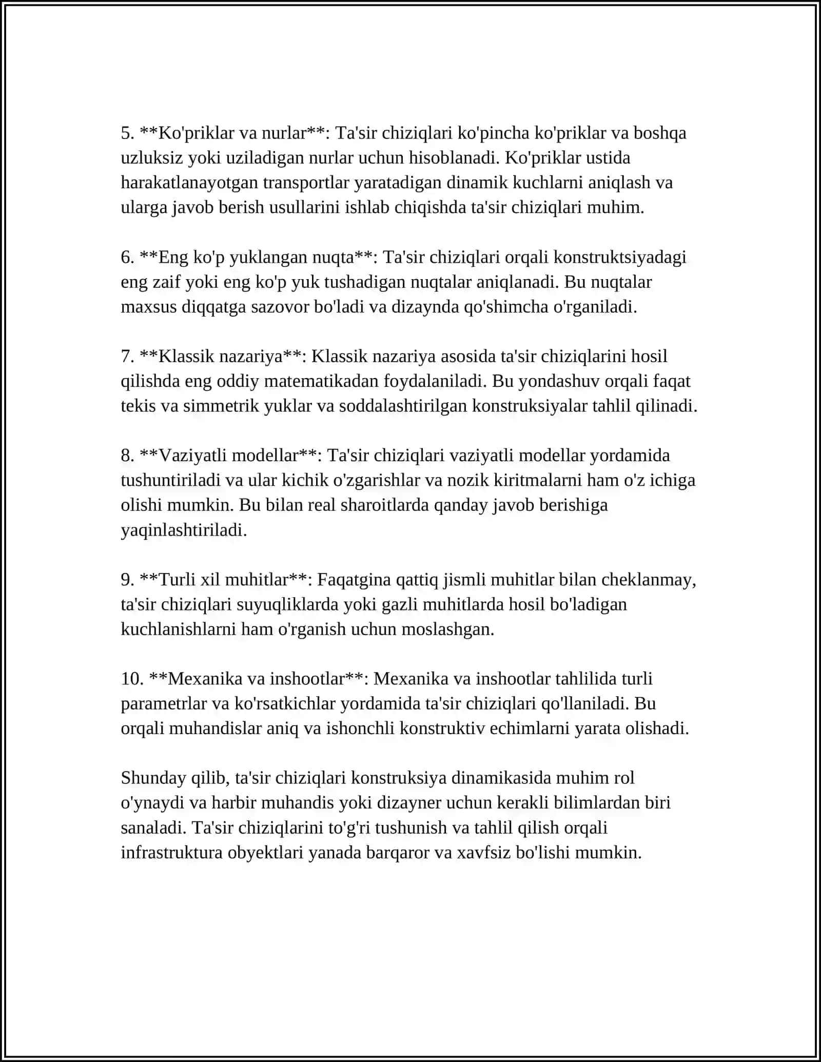 TASIR CHIZIQLARI NAZARYASI. TASIR CHIZIQLARINI CHIZISHNING KINEMATIC USULI 4
