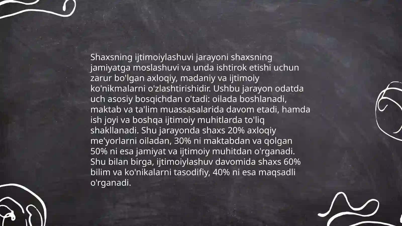 Shaxs sotsial munosabatlar maxsuli sifatida 4