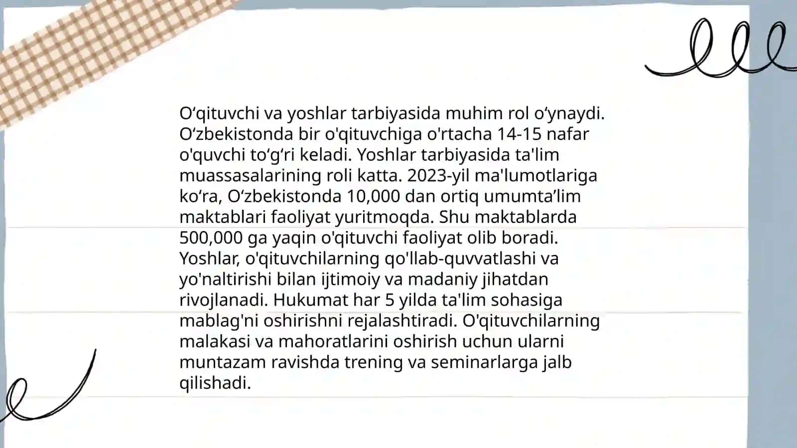 Oʻqituvchi kasbi jamiyatning bir boʻlagi 4