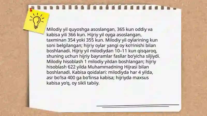 Yangi va eski yil hisobi.Abjad hisobi 4