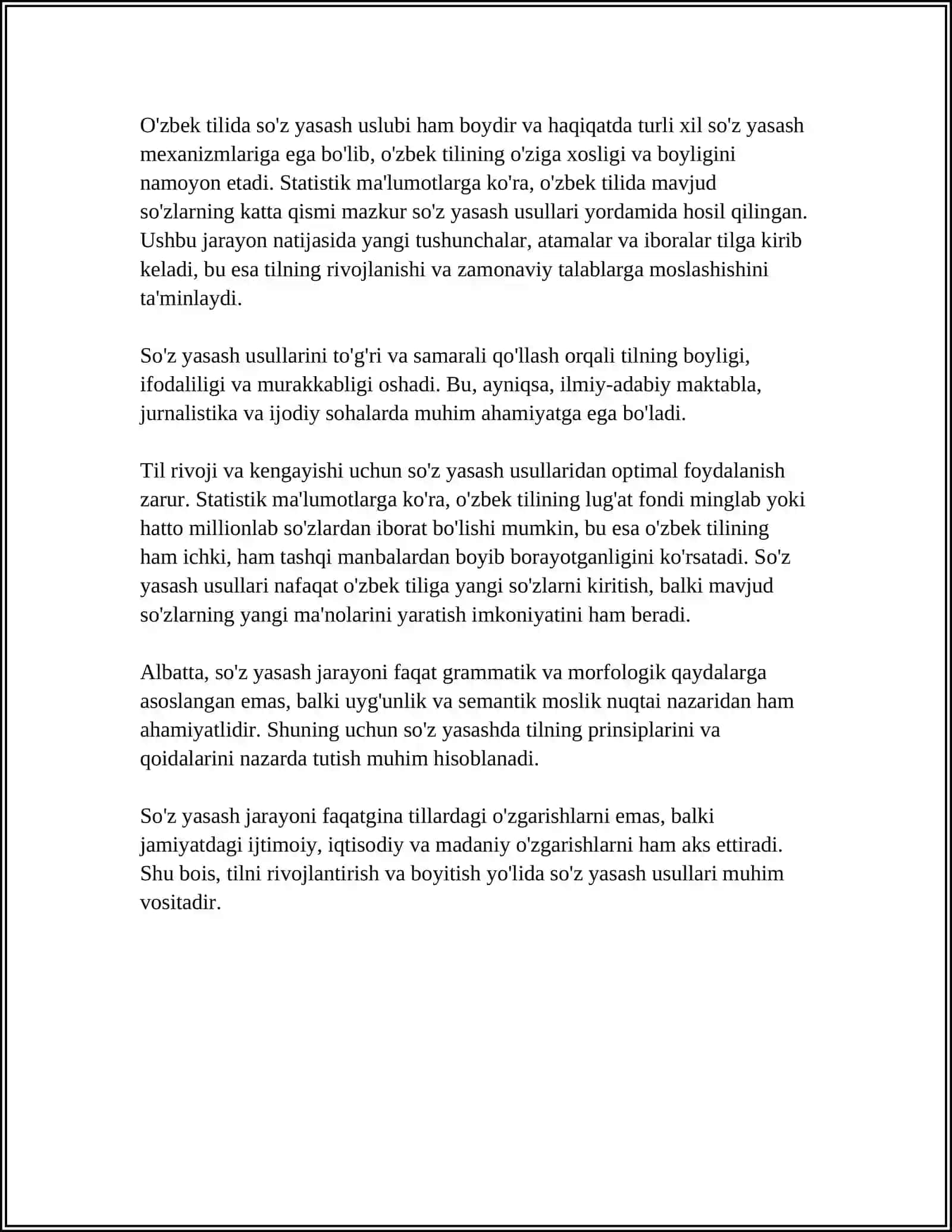 WORD FORMATION 4