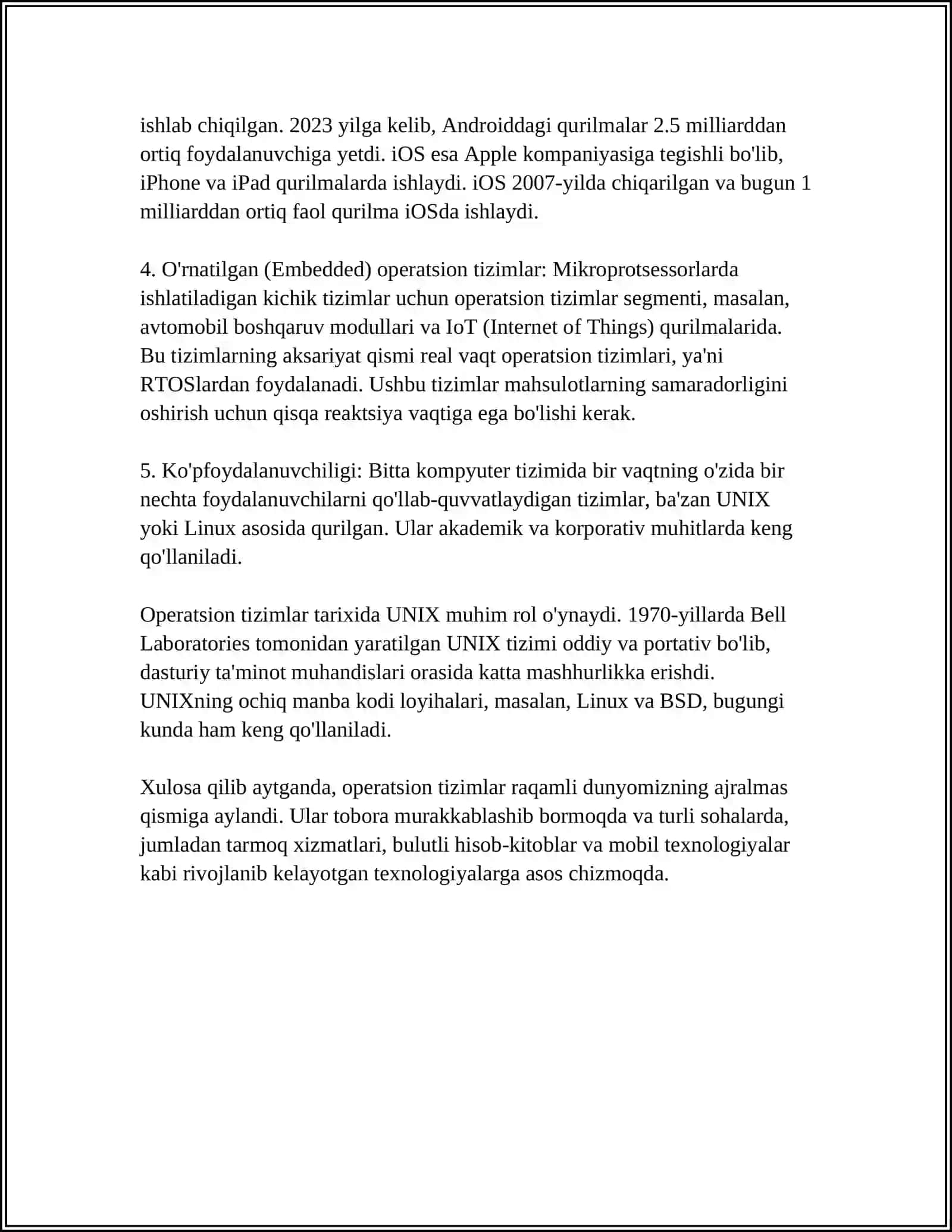 Zamonaviy Kompyuterlarning Dasturiy Ta'minoti 4
