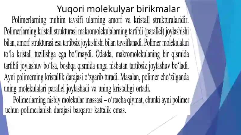 Polimerlar va polimerlanish 4