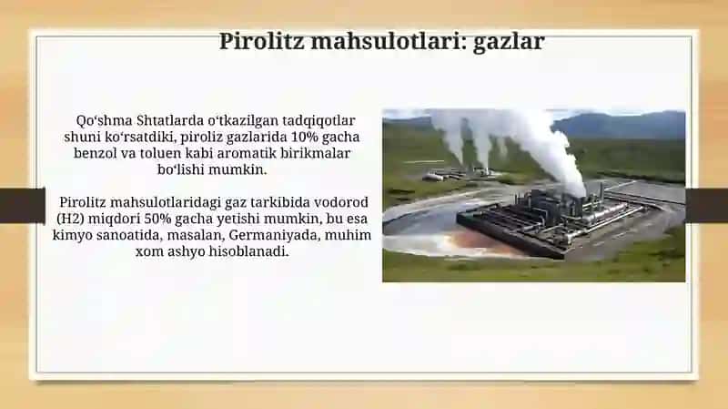 Uglevodorodlarni piroliz qilish jarayoni 4