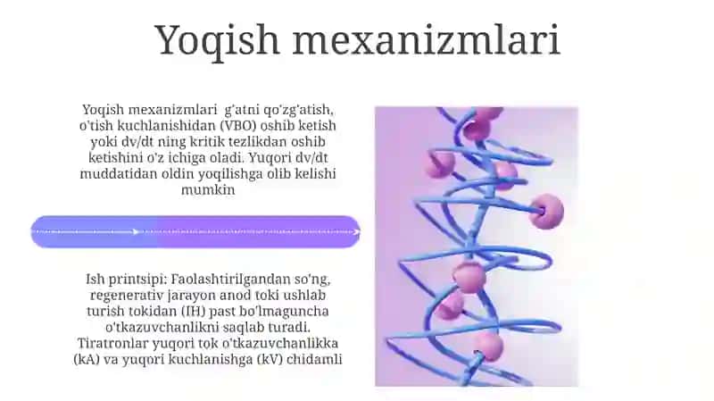 Simistor tuzilishi va ishlash prinsipi, asosiy xarakteristikalari 4