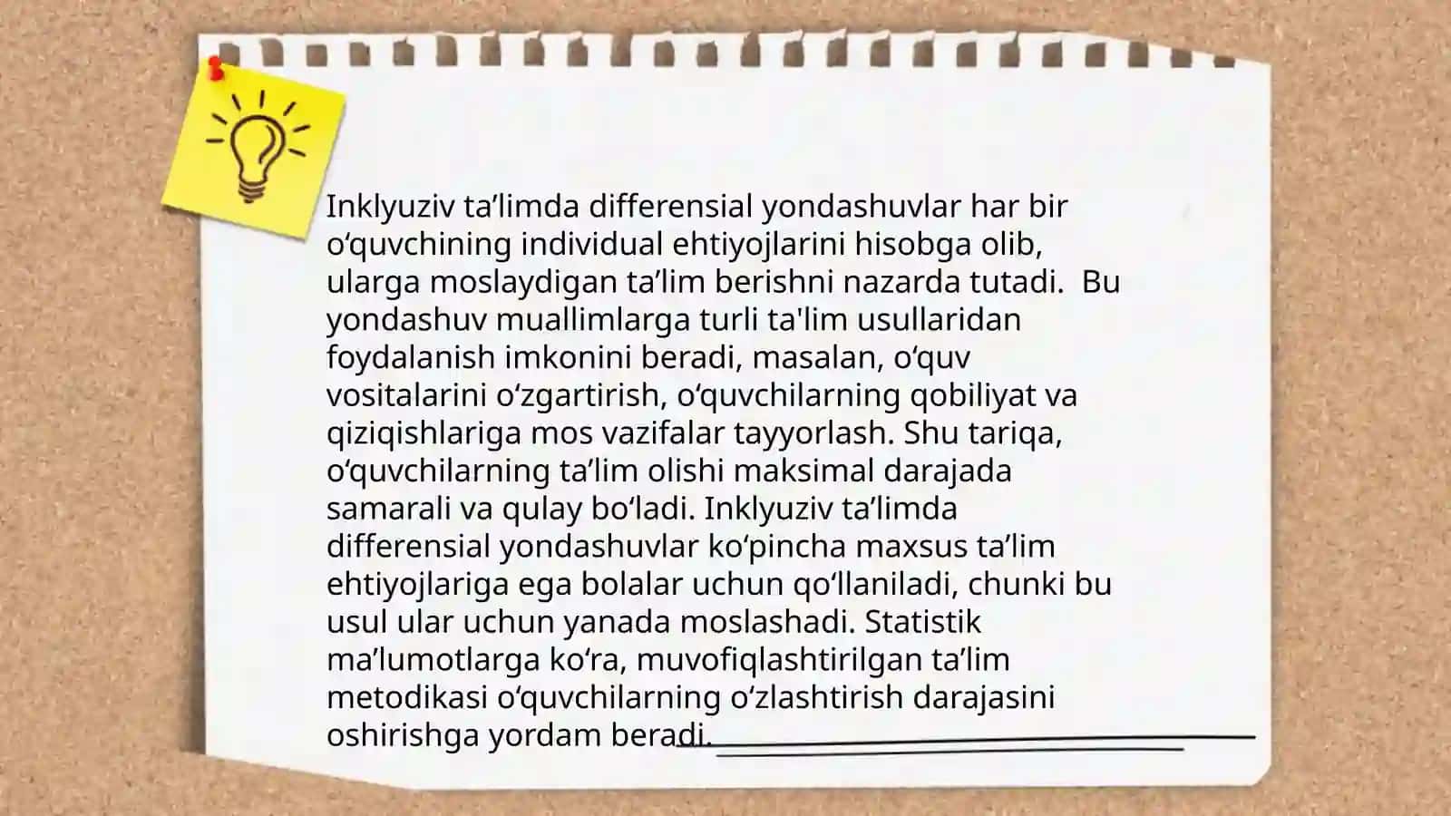 Maxsus ehtiyojga ega bolalarning o’ziga xos pedagogik yondashular 4