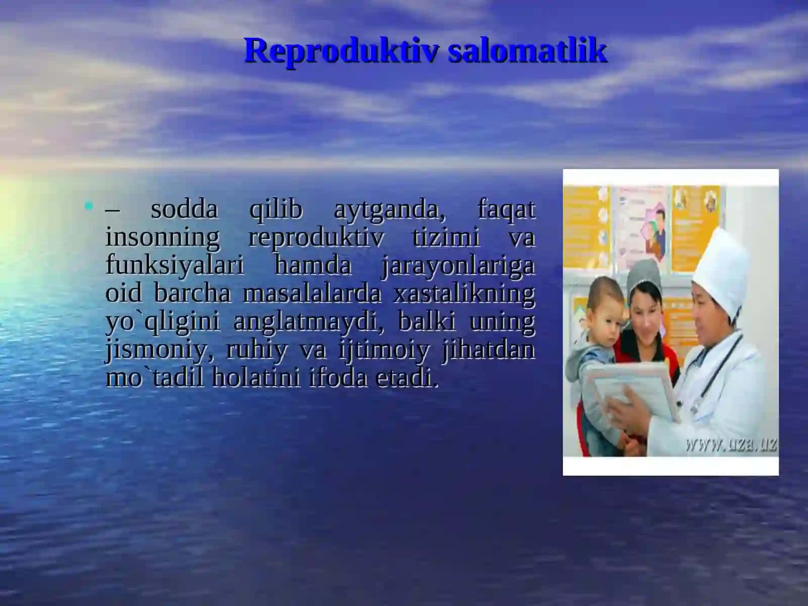 DAVOLASH ISHI103 GURUH TALABASITUROPOVA MUMTOZBEGIMNINGVALEOLOGIYA FANIDAN TAQDIMOTI 4