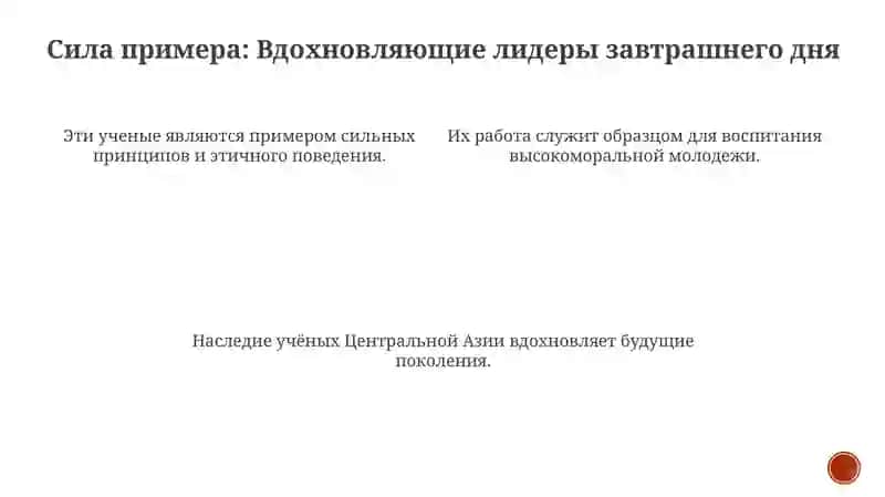 Роль научного наследия ученых Центральной Азии в воспитании высокодуховной молодежи 4