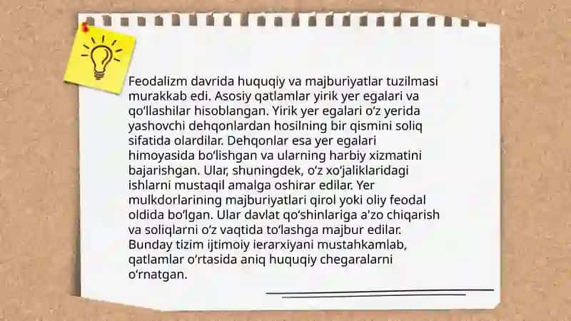 Oʻrta asrlarda Yevropa davlatlari huquq tizimining xususiyatlari 4