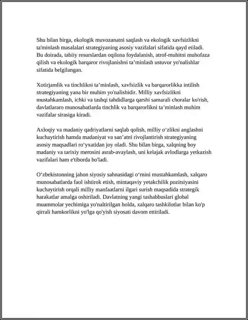 YANGI O'ZBEKISTON TARAQQIYOT STRATEGIYASINING ASOSIY MAZMUNI 4