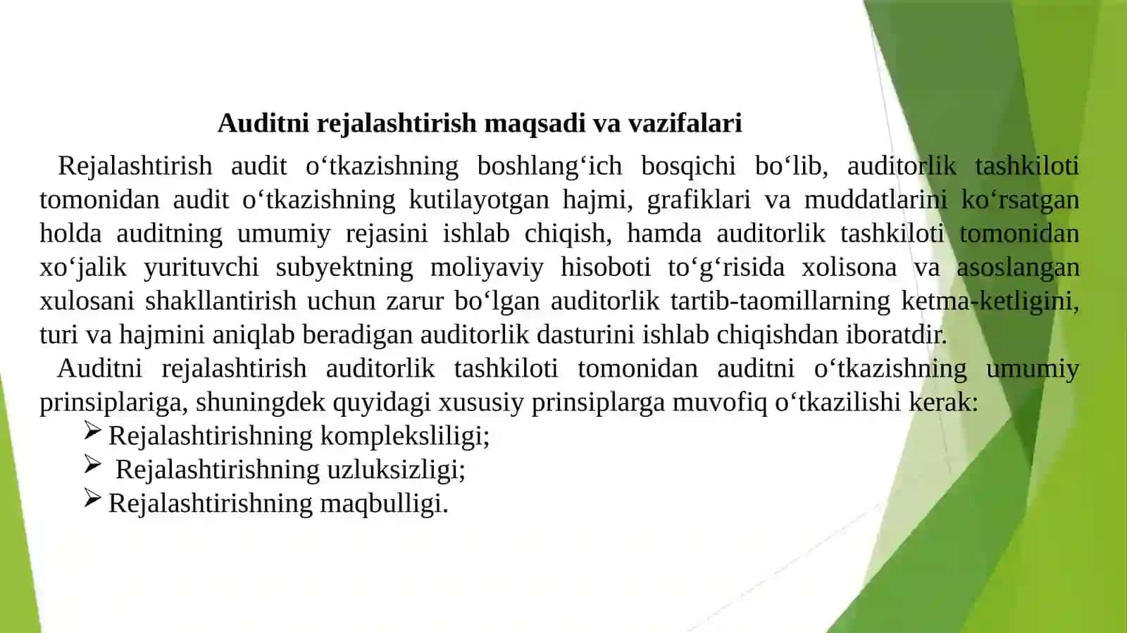 Tijorat banklarda auditni rejalashtirishning bosqichlari 4