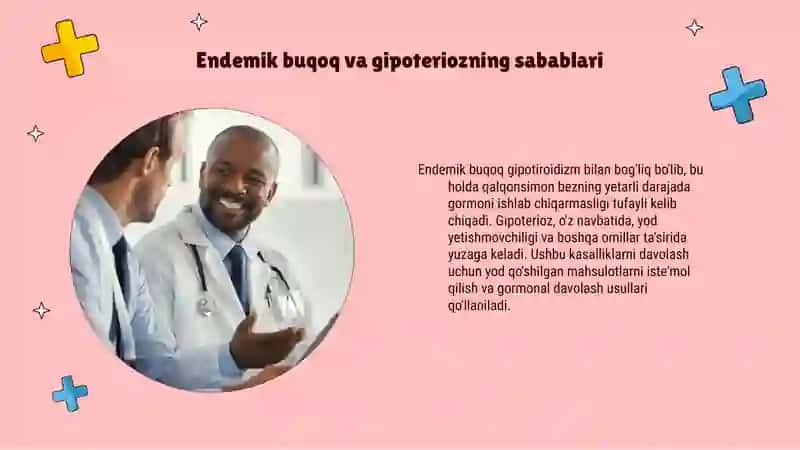 Endemik buqoq va gipoterioz patogenezi va davolash usullari 4