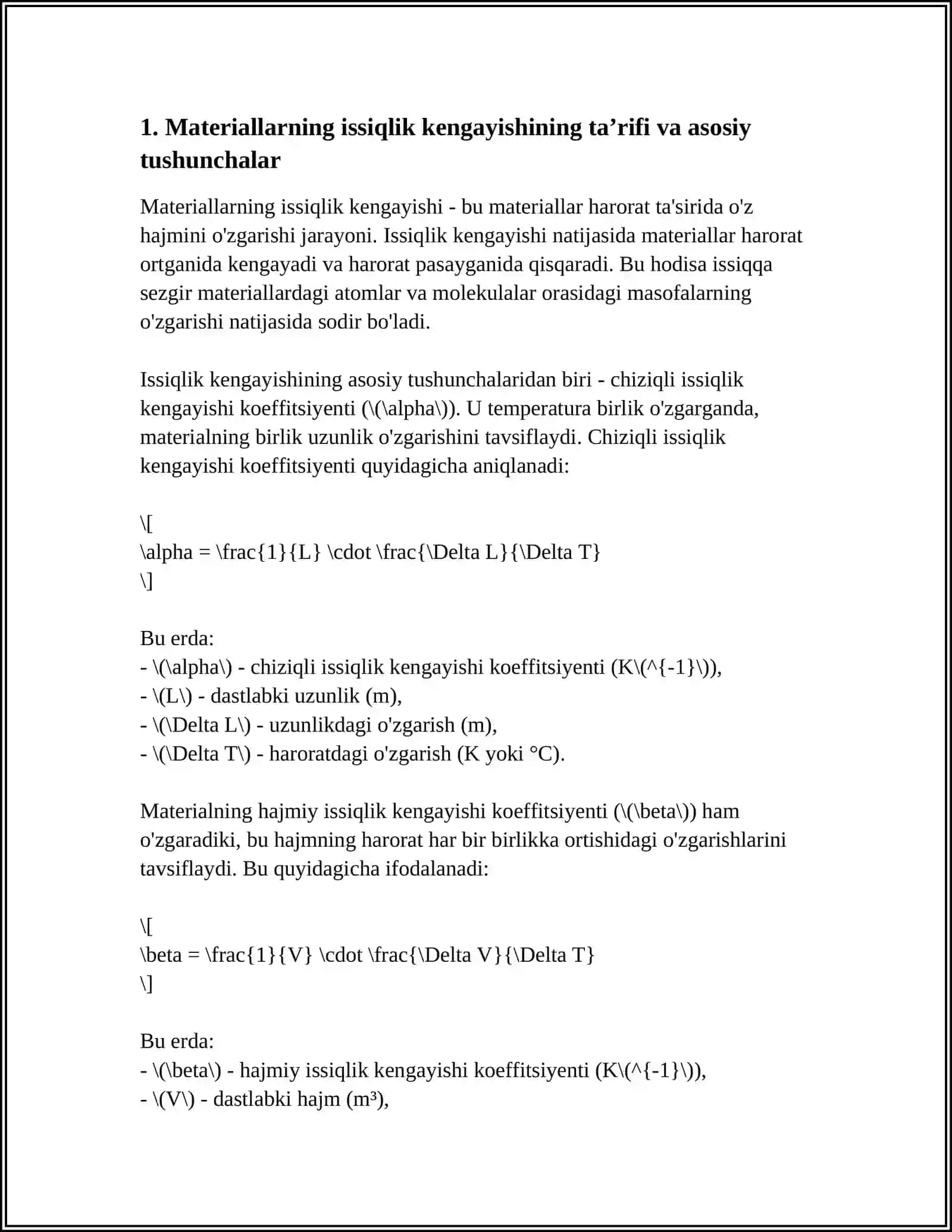 MATERIALLARNING ISSIQLIK KENGAYISHI 4