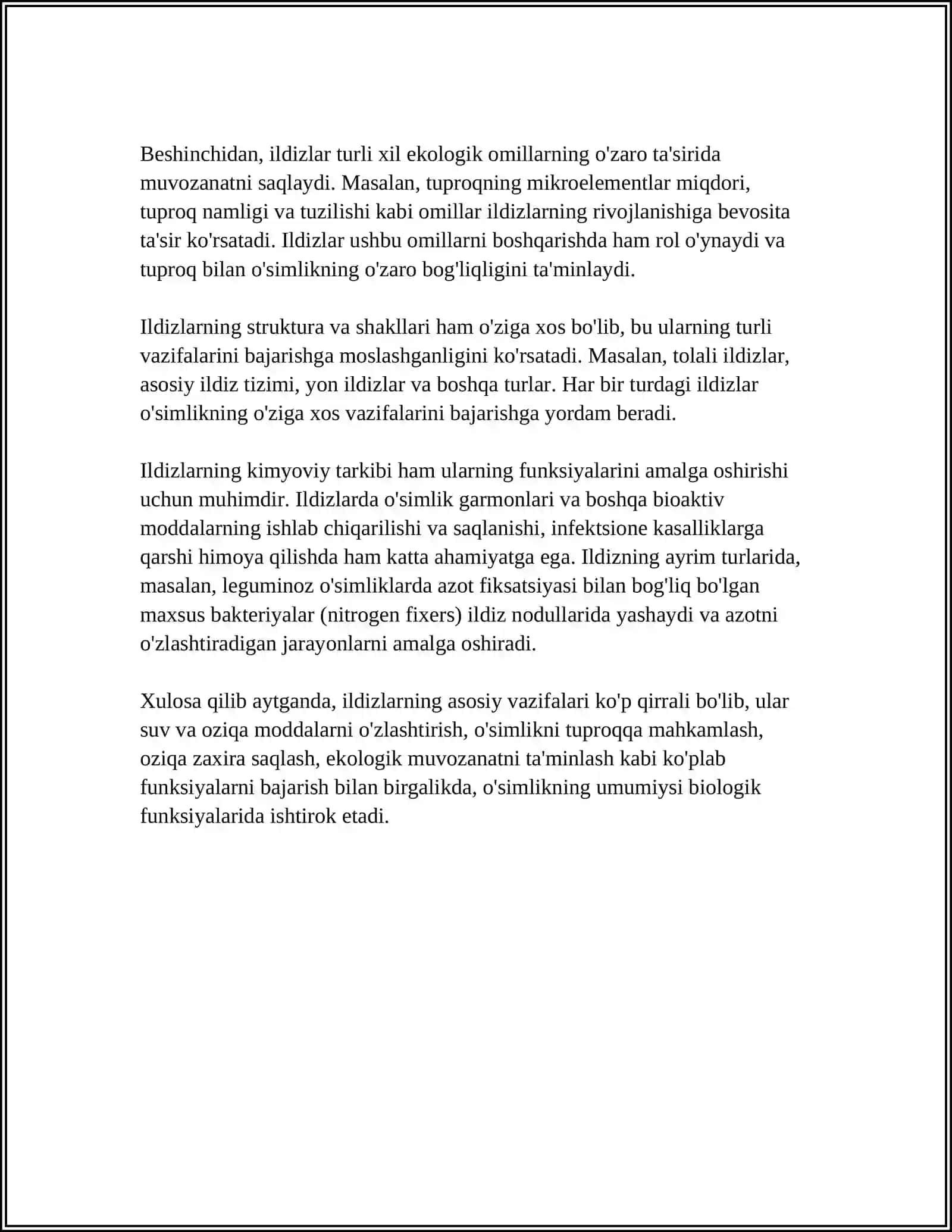 ILDIZ VA UNING VAZIFASI,ILDIZNING TURLAR 4