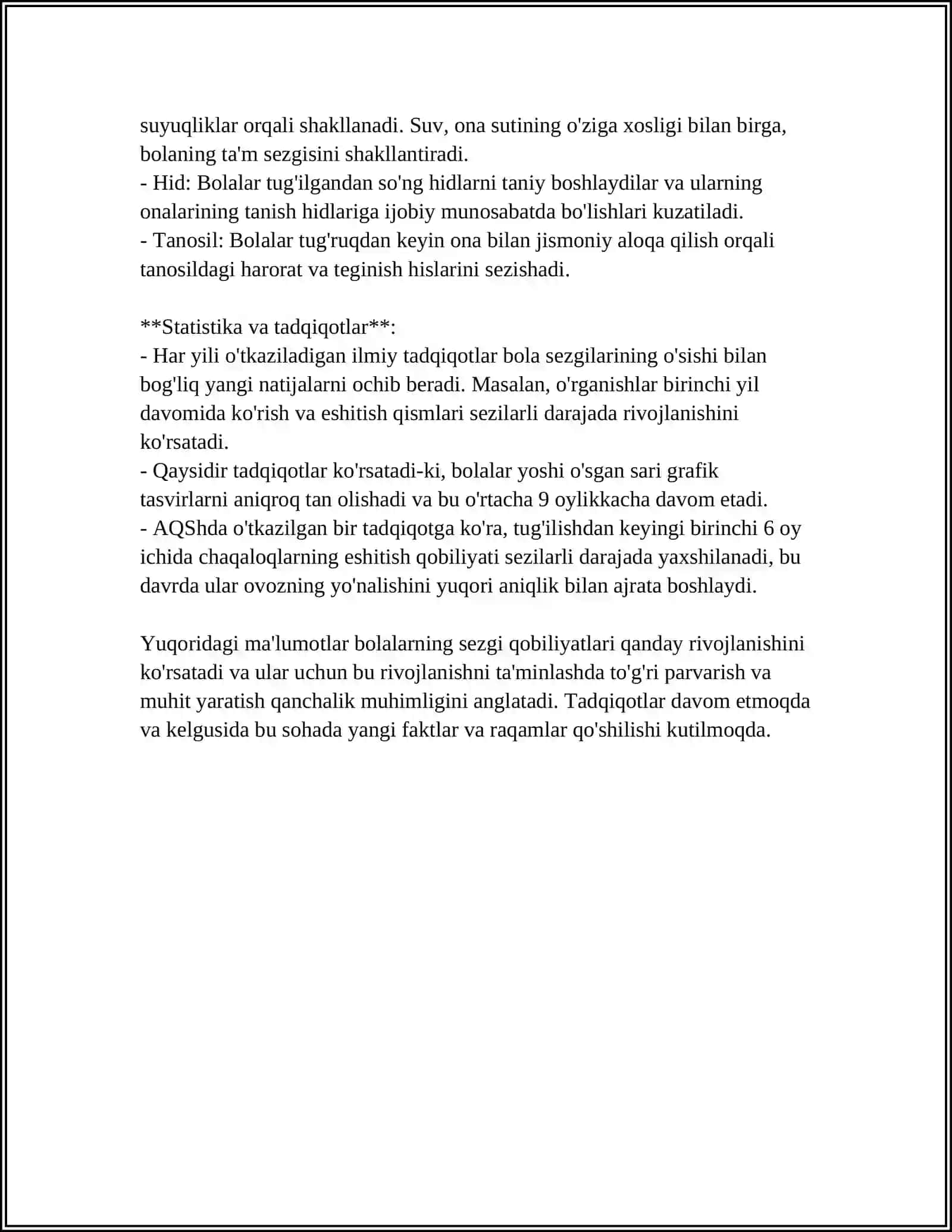 BOLA SEZGISI ASOSIY TURLARINING RIVOJLANISHI 4