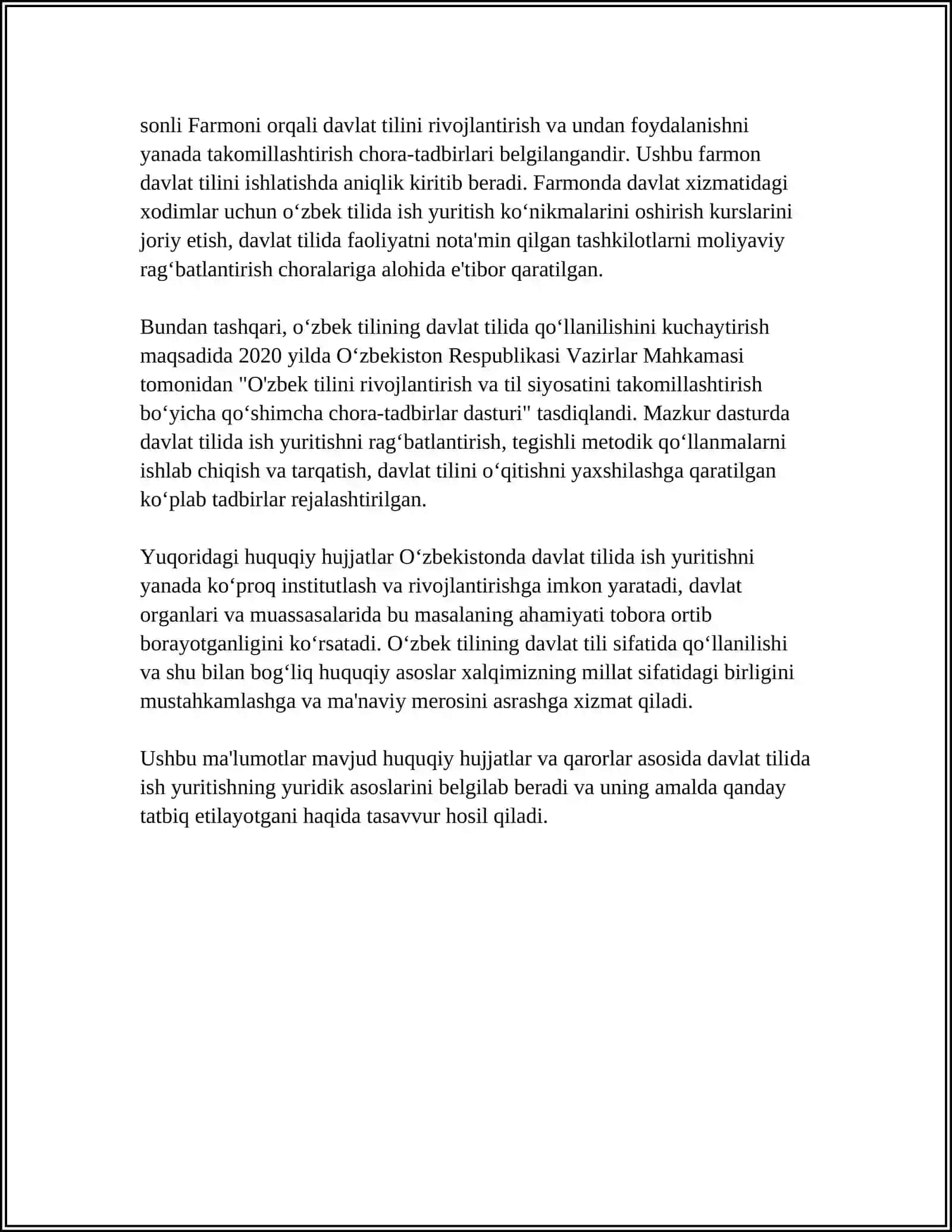 DAVLAT TILIDA ISH YURITISH TAQDIMOT TAYORLASH 4