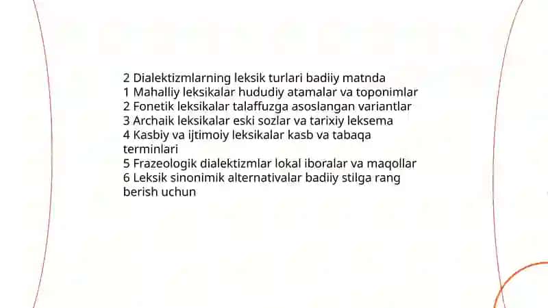 Badiiy matnda dialektizmlar 4