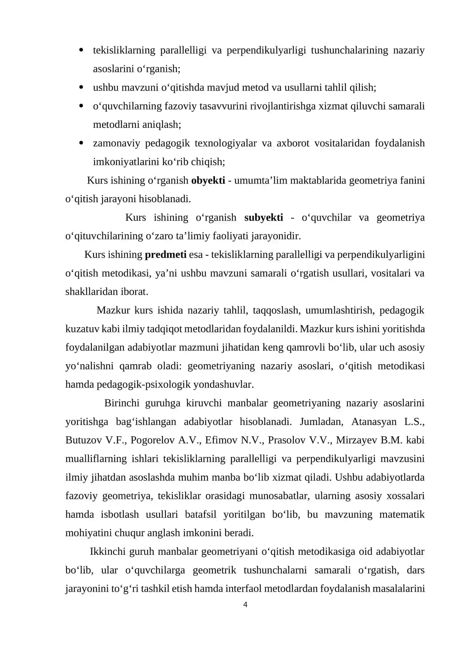 Tekisliklarni parallelligi va perpendikulyarligini o‘qitish metodikasi 4