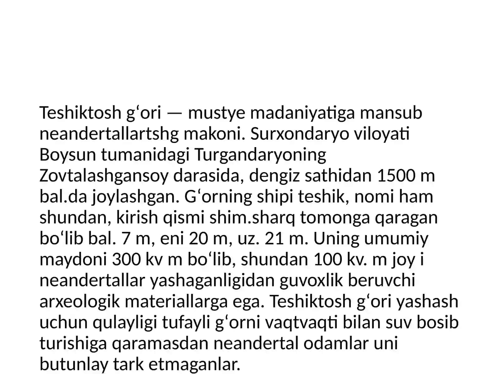 TESHIKTOSH GʻORI YODGORLIGI 4