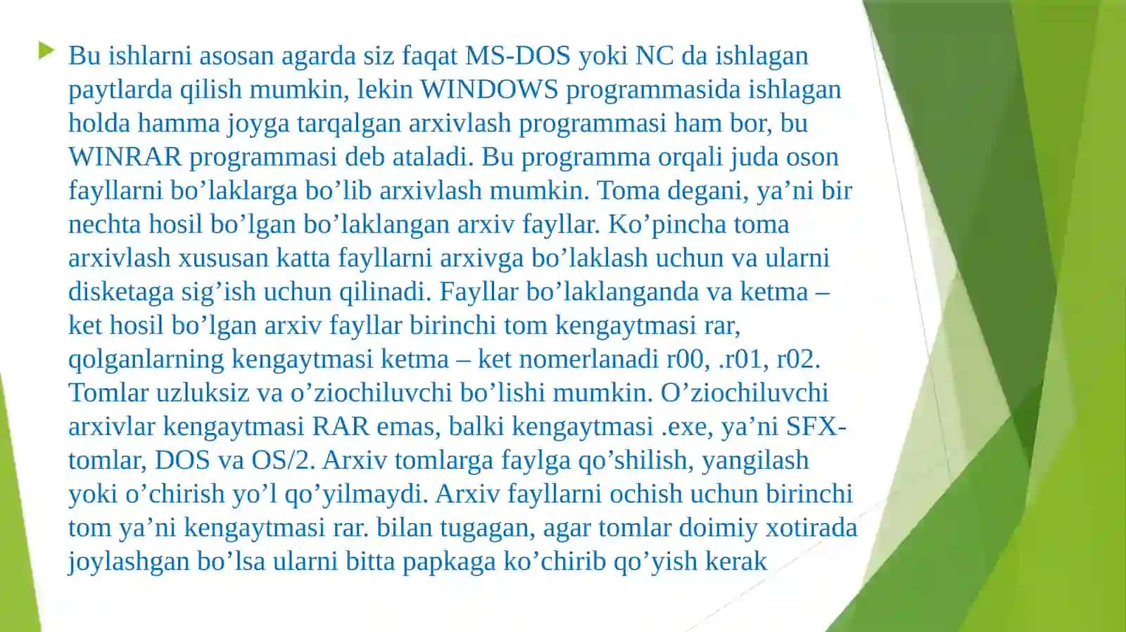 Arxivlash dasturlari 4