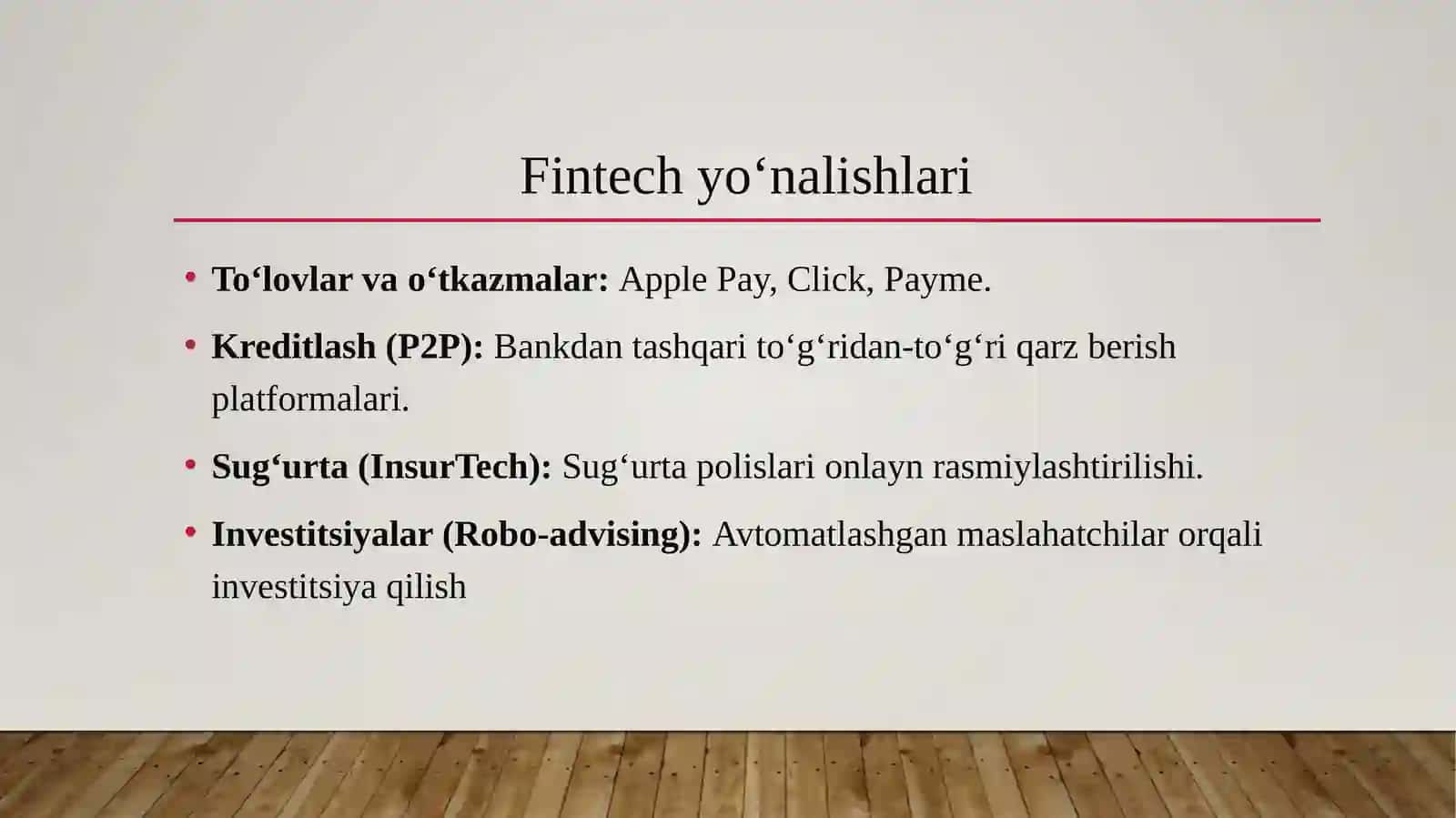 Zamonaviy iqtisodiyotda moliyaviy texnologiyalarning o‘rni 4