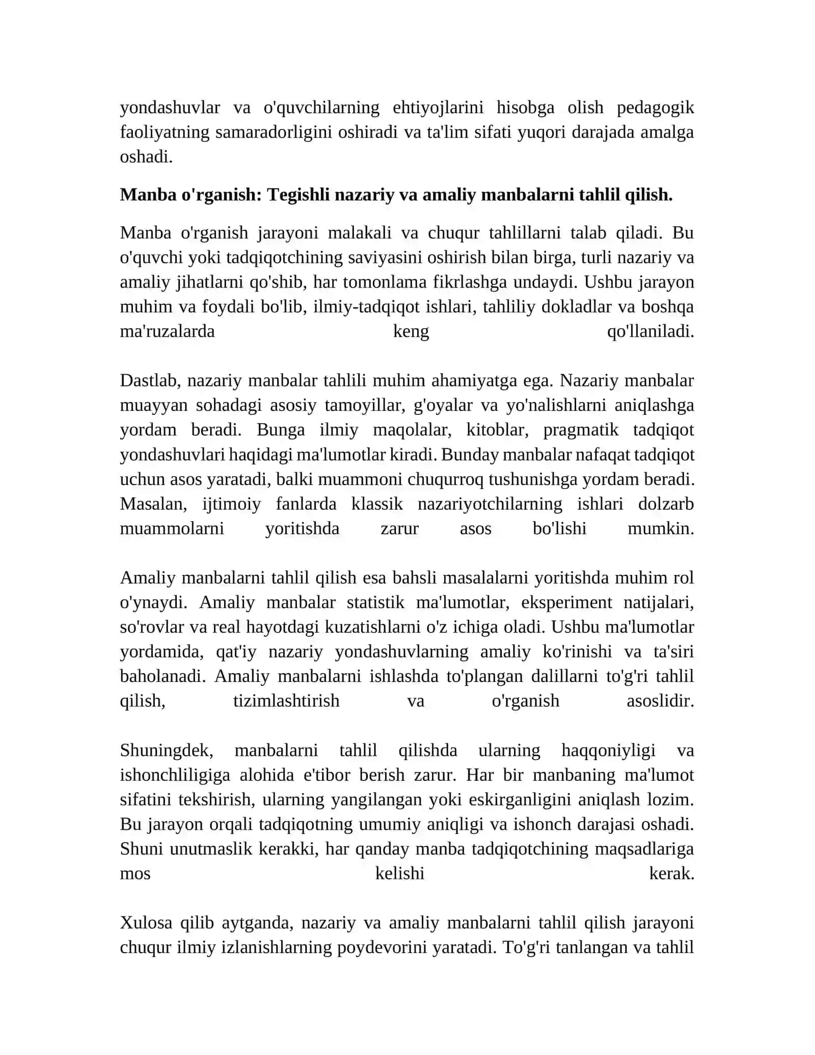 Pedagogik faoliyatni loyihalashtirishturlari 4
