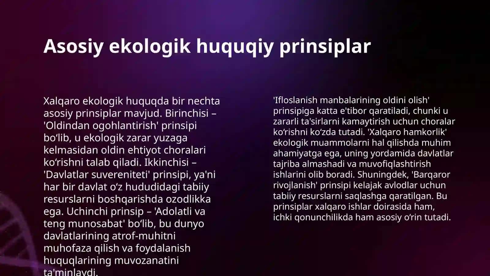 XALQARO EKOLOGIK HUQUQNING RIVOJLANISH TENDENSIYALARI 4