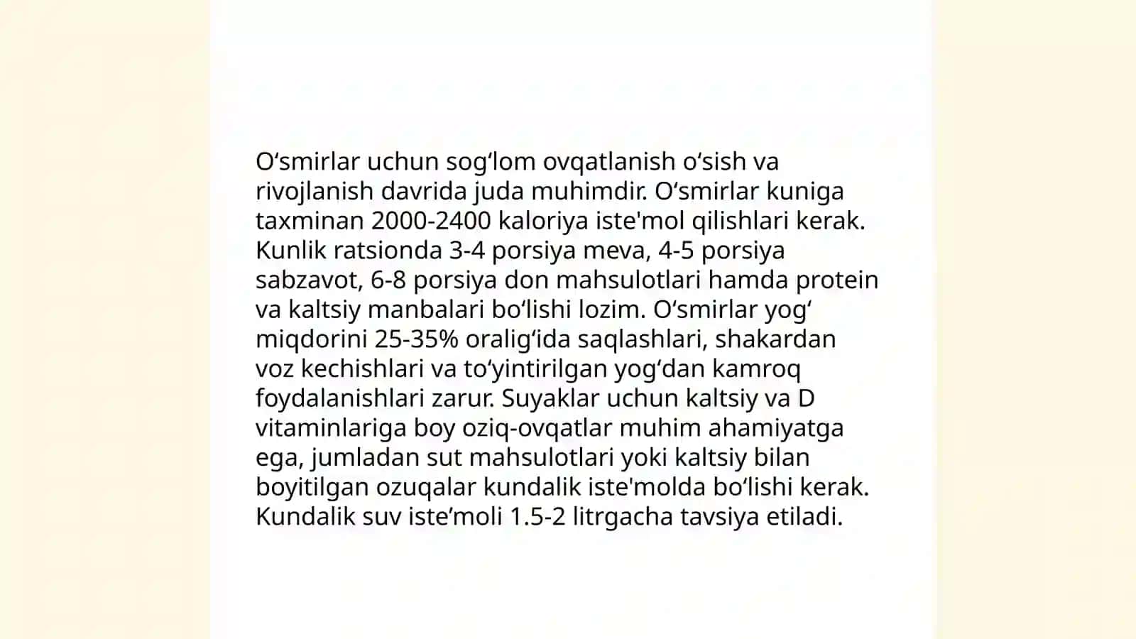 Bolalar va oʻsmirlar salomatligining umumiy muoammolari 4