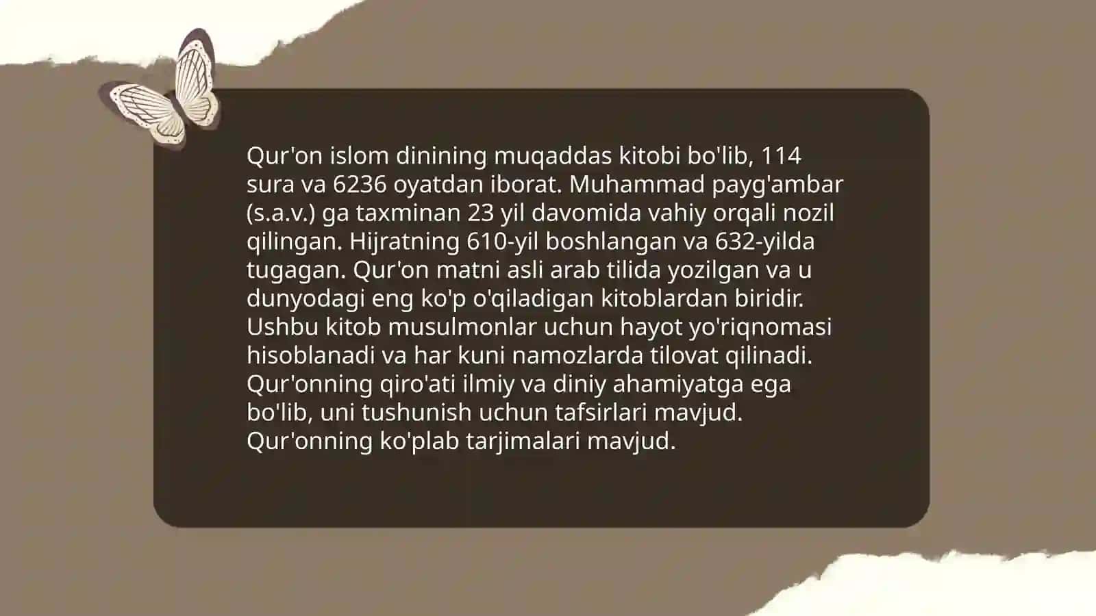 Islom dini haqida. Uning manbalari aqidaviy maktablari va ularning hozirgi davrdagi ahamiyati 4