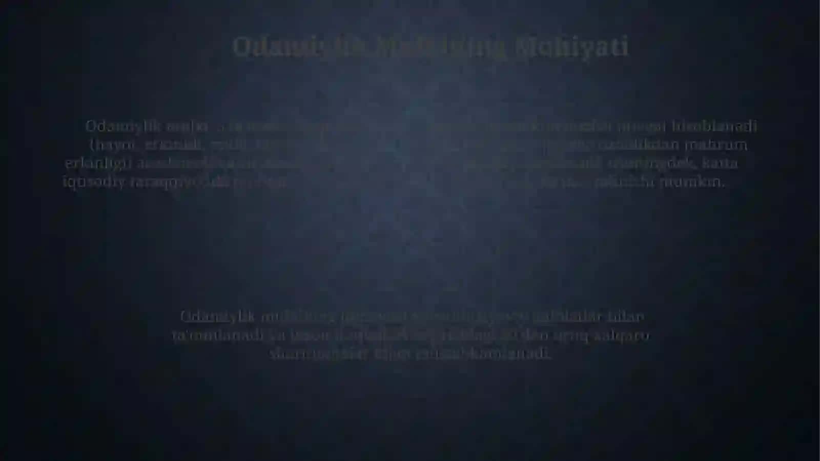 Odamiylik Mulkining Asosiy Xususiyatlari 4