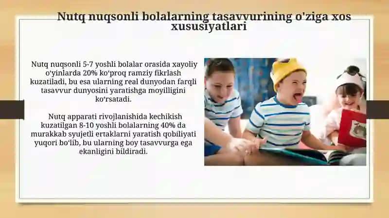 Nutq terapiyasi va tasavvur rivojlantirish 4