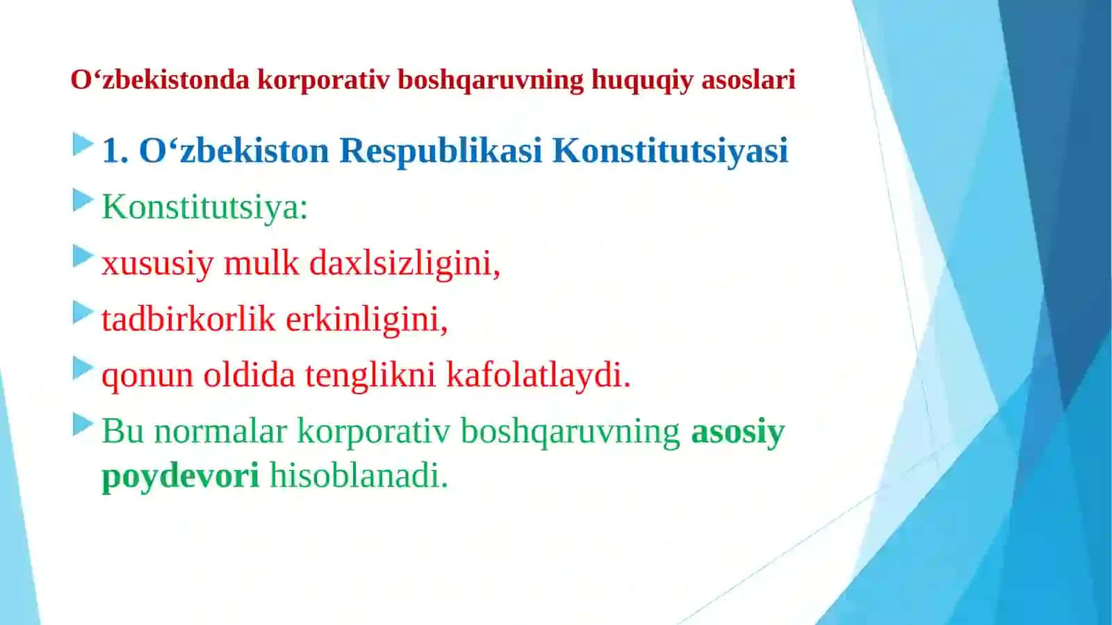 Korporativ boshqaruvning huquqiy va institusional asoslari 4