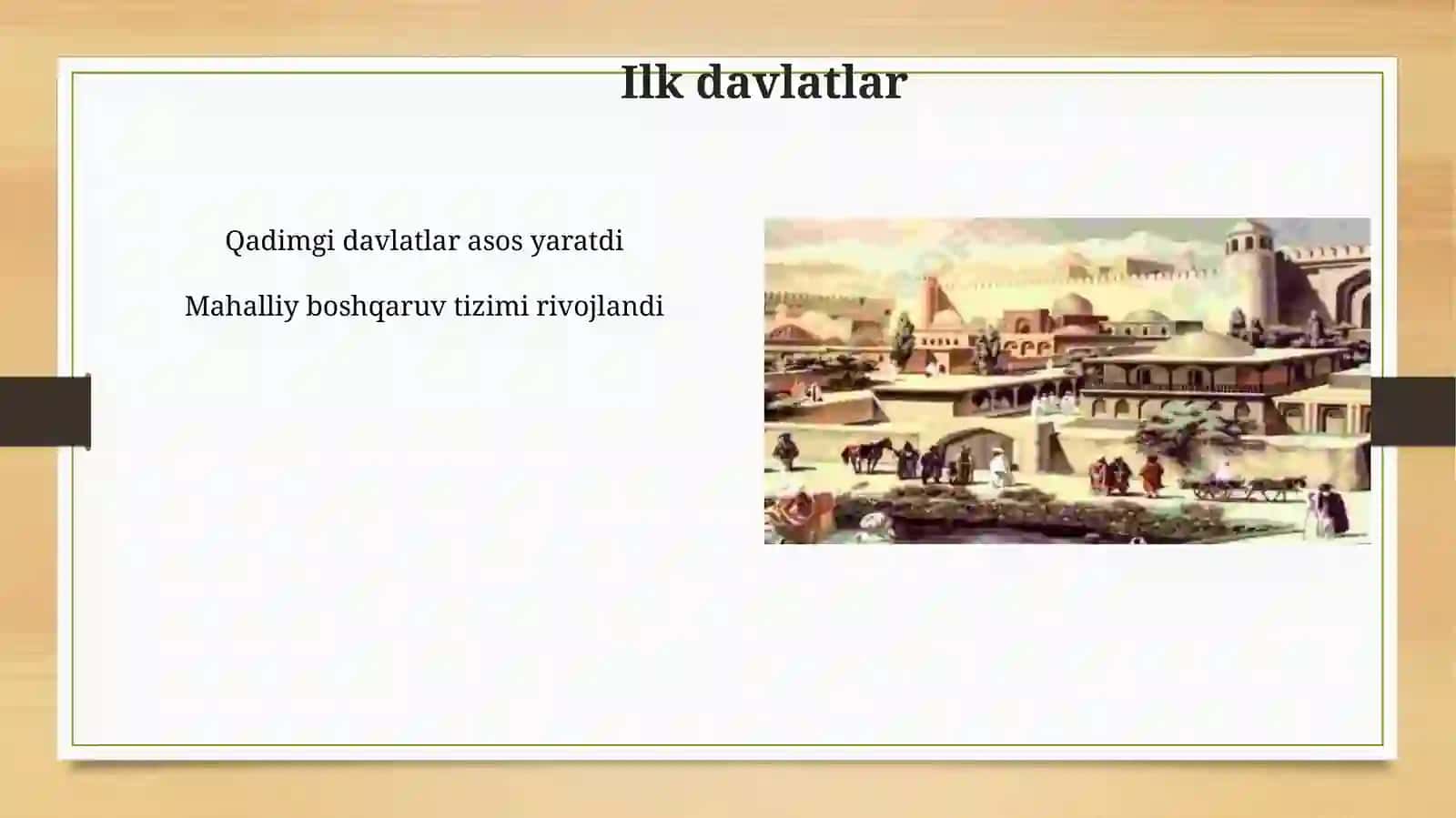 O'zbek davlatchiligi tarixi: O'rta asrlar davlatchiligi va ularningijtimoiy-iqtisodiyrivojlanishi 4