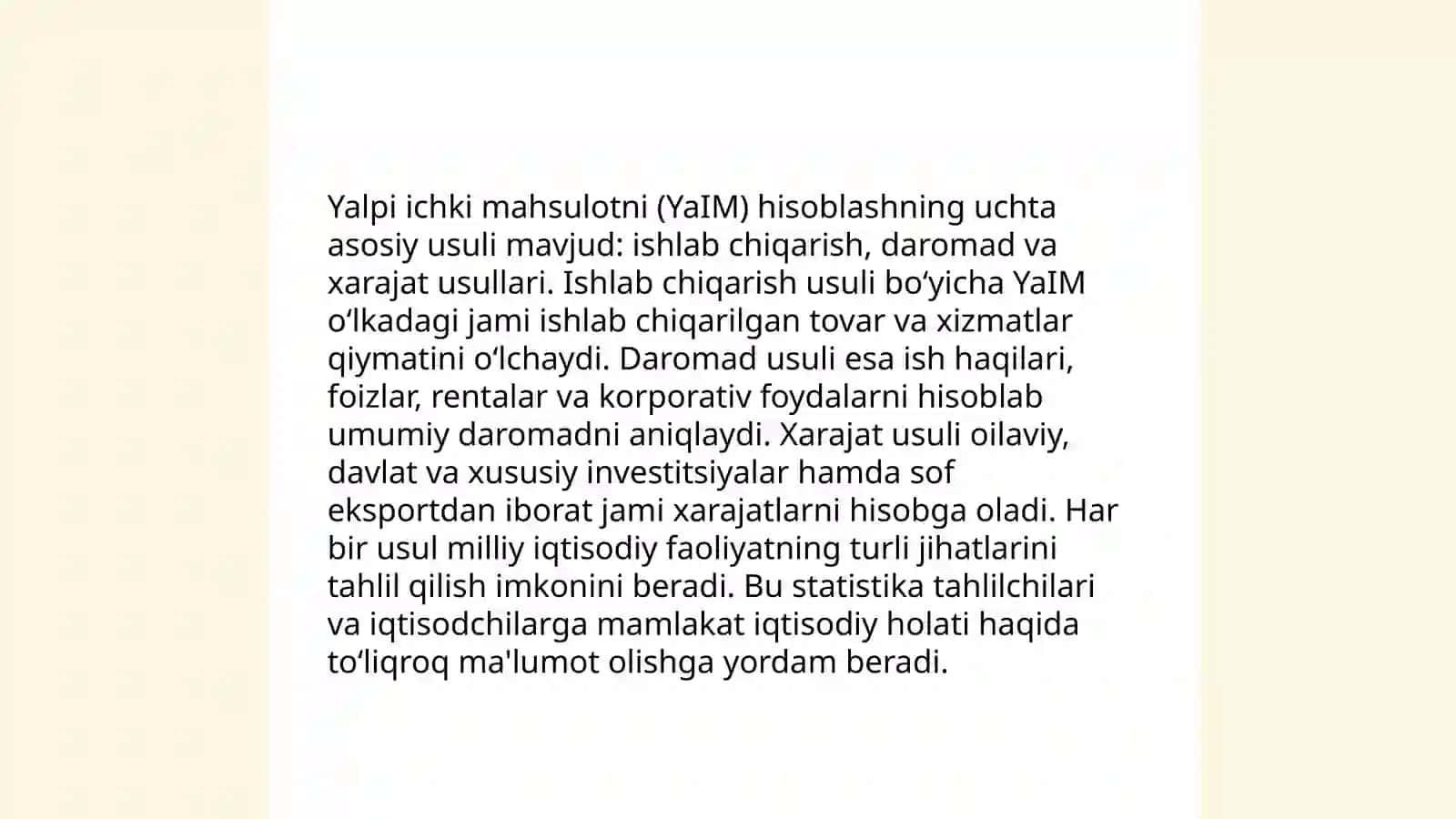Yalpi ichki mahsulotlarimiz 4