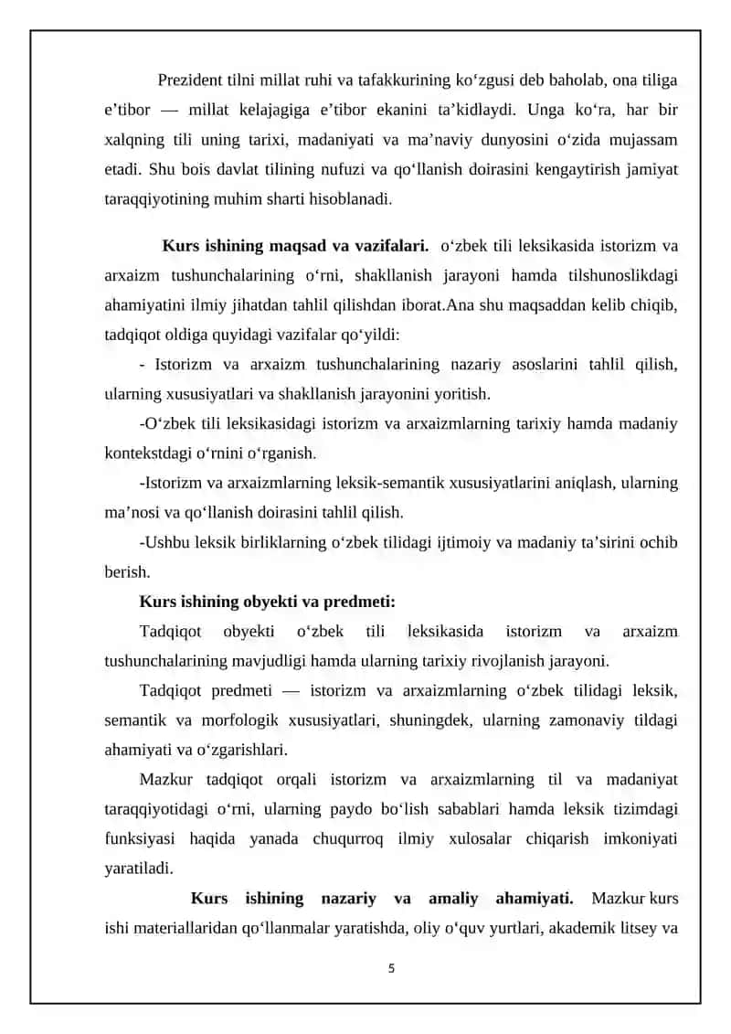 O‘zbek tili leksikada istorizm va arxaizm 4