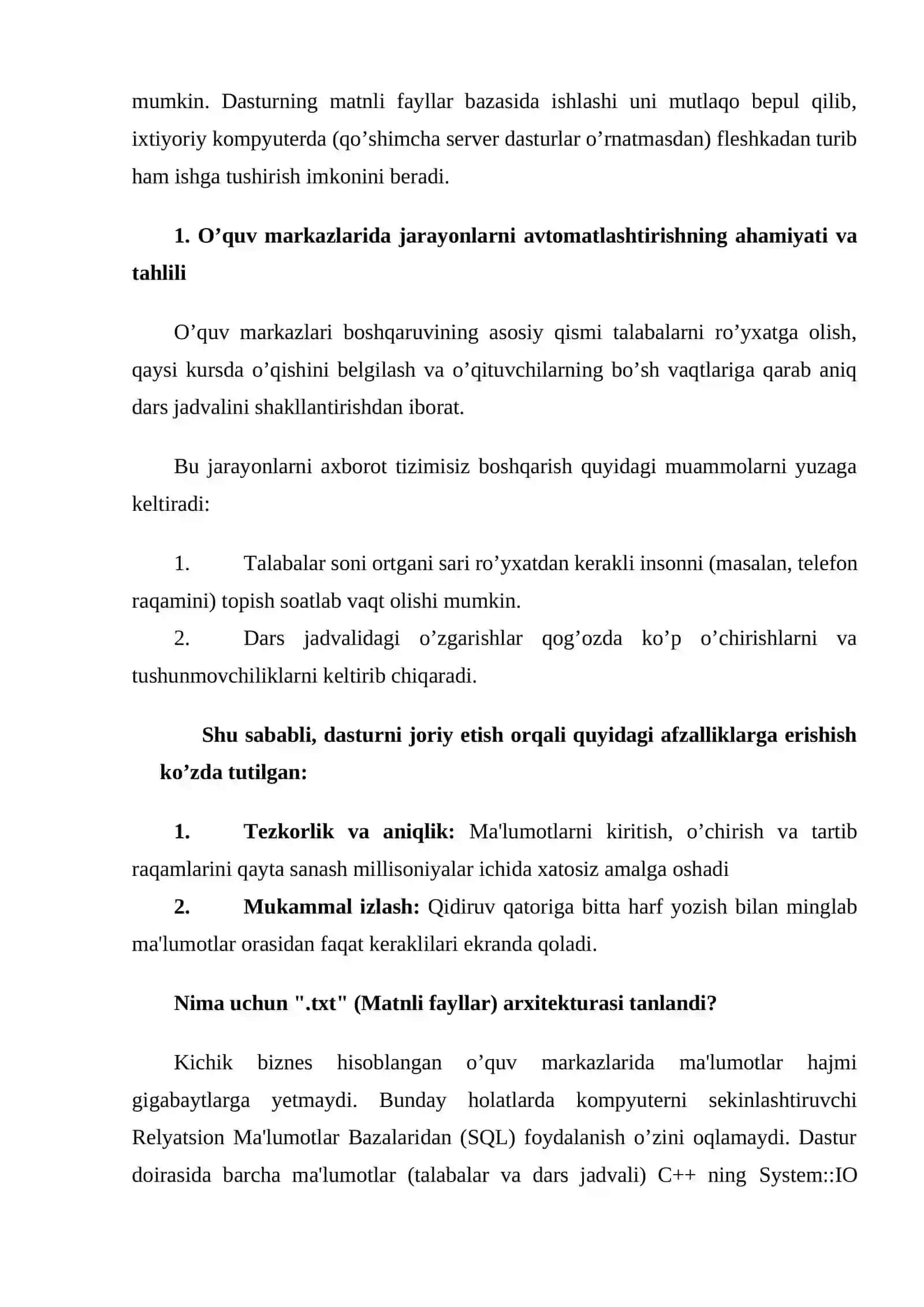 Visual Studio muhitida dasturlash | Kurs ishi - O’QUV KURSLARI UCHUN TALABALAR RO’YXATI VA DARS JADVALINI BOSHQARISH DASTUR ILOVASINI YARATISH 4