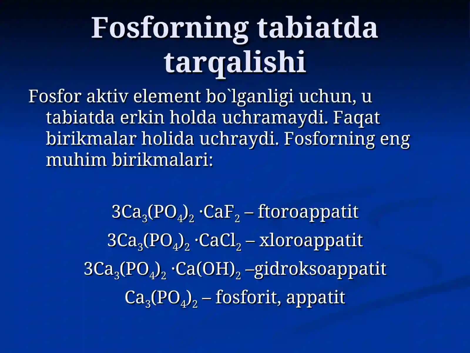 Fosfor 4