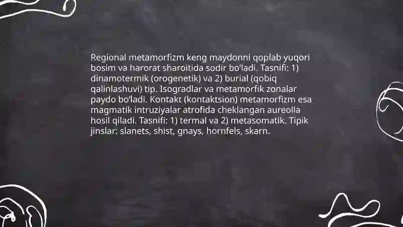 Metamorfik tog‘ jinslari tasnifi, foydali 4
