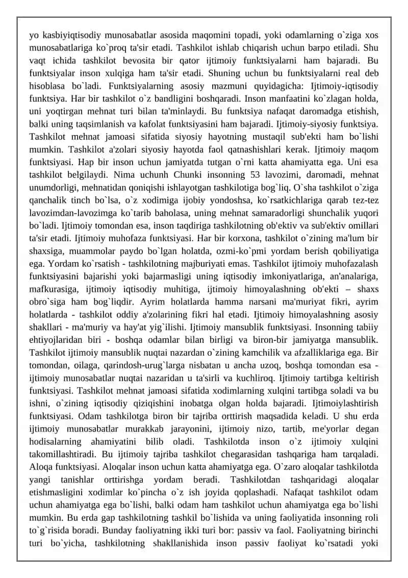 Tashkiliy va mеhnat munosabatlarning ijtimoiy tahlili 4
