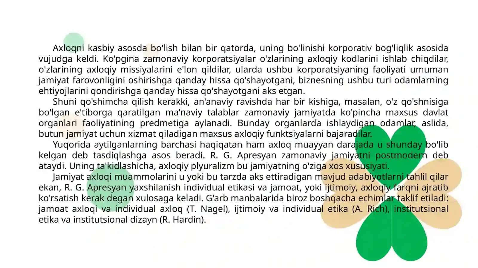 Zamonaviy axloqiy tarbiyaning yutuqlari va kamchiliklari 4